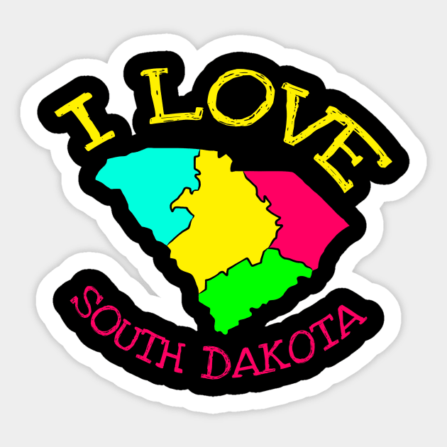 USA State: South Dakota Sticker by KK-Royal